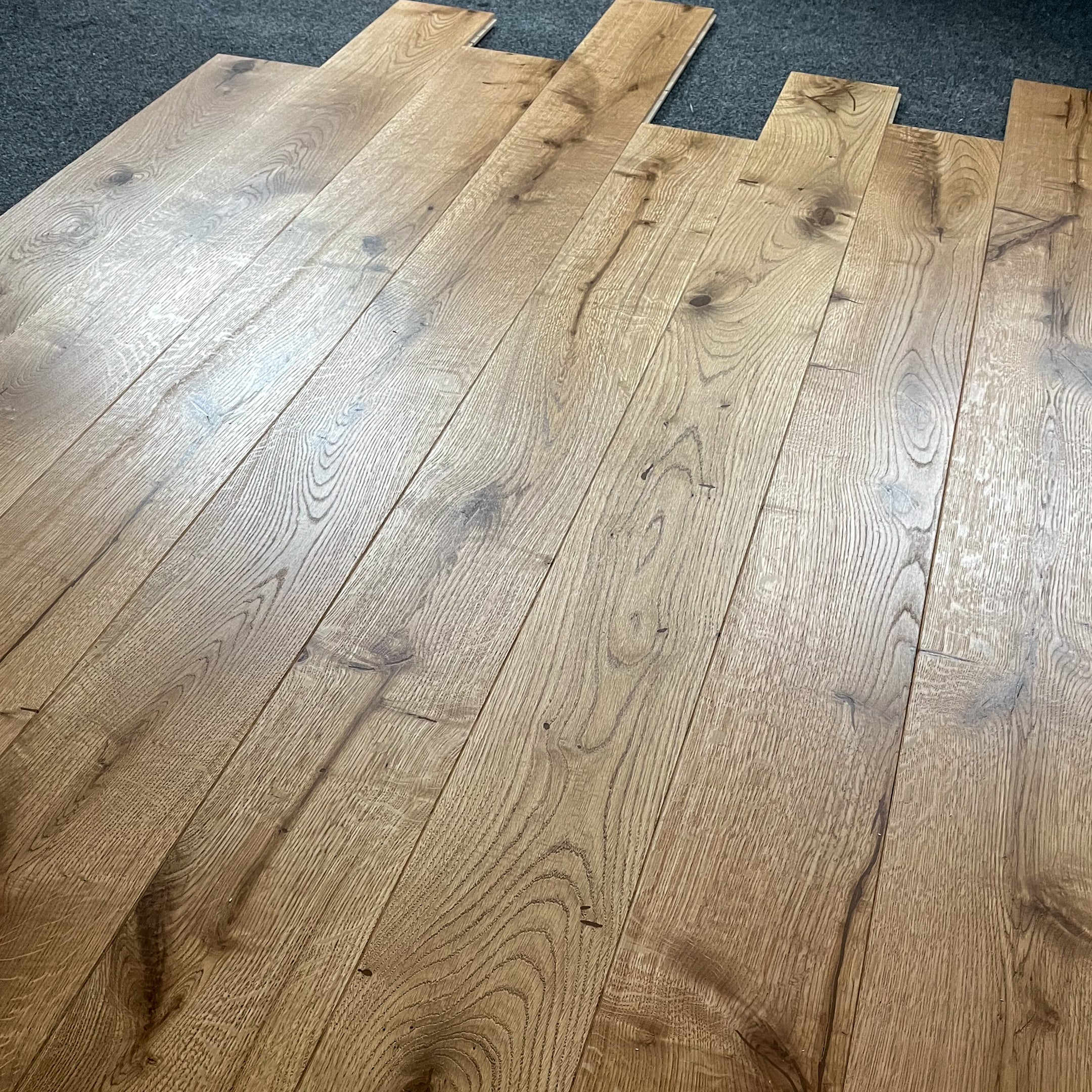 Deska podłogowa 3- Warstwowa dąb kolor Naturalny klasa rustic 15 / 160 / 1600-2000 mm