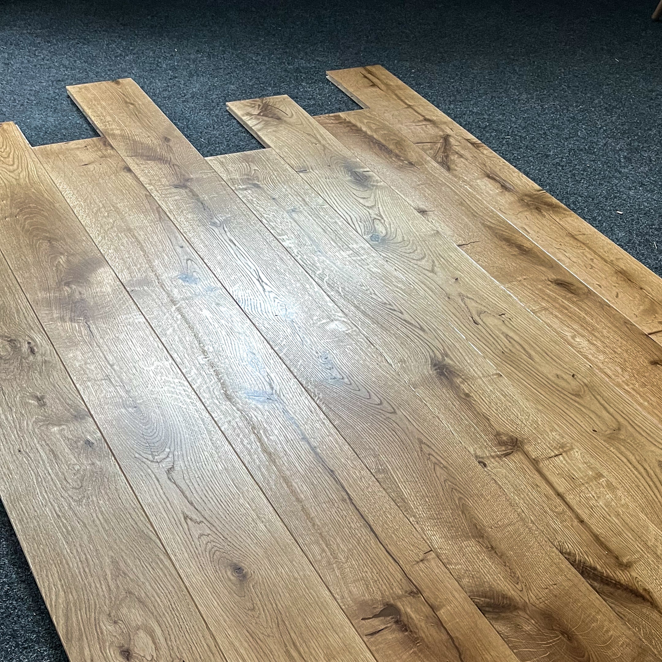 Deska podłogowa 3- Warstwowa dąb kolor Naturalny klasa rustic 15 / 160 / 1600-2000 mm