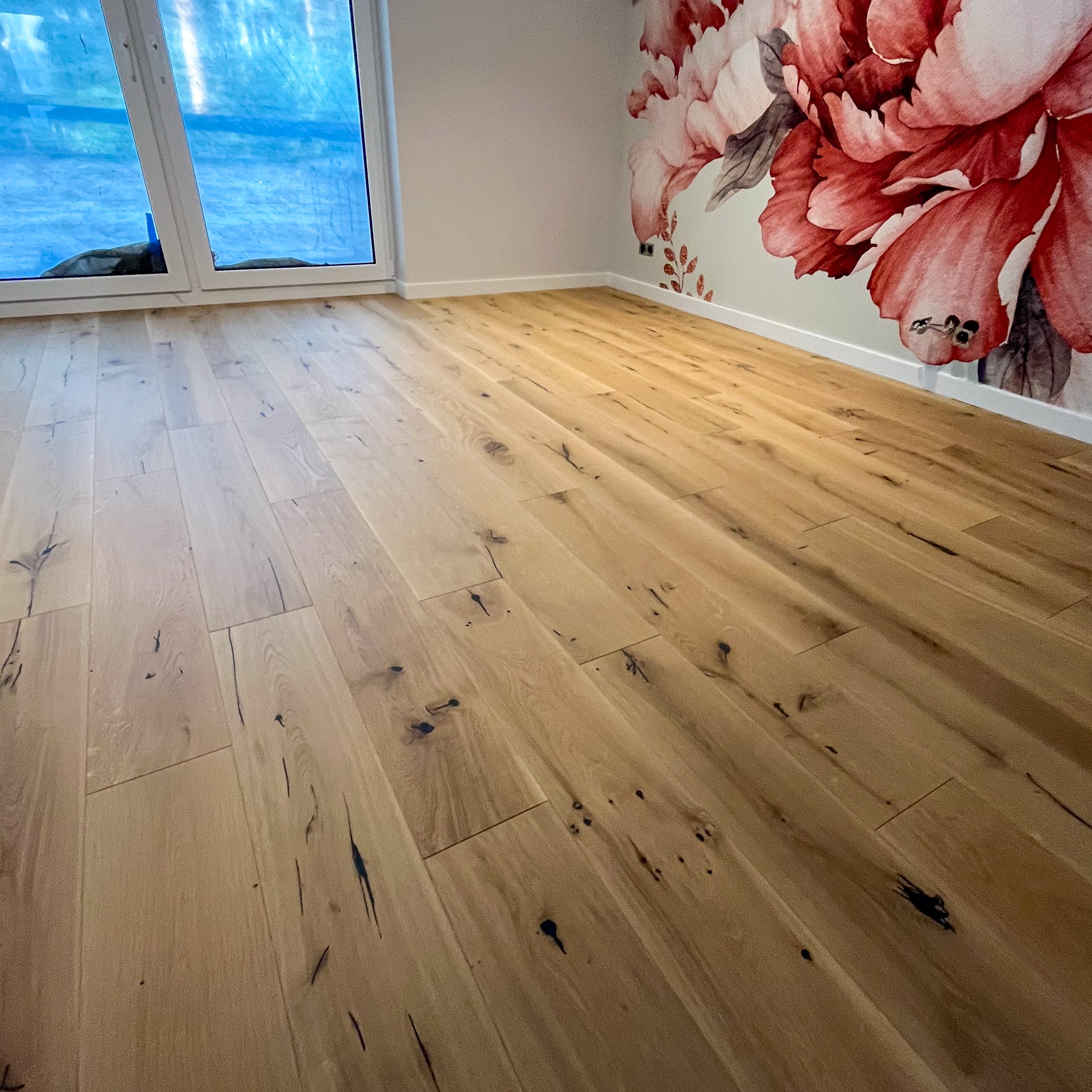 Deska podłogowa 3- Warstwowa dąb kolor Breslau klasa Rustic 15 / 190 / 1080 mm