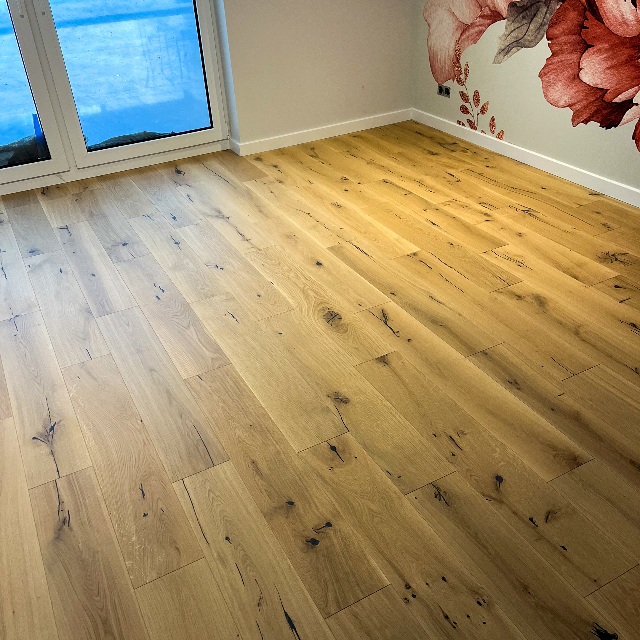 Deska podłogowa 3- Warstwowa dąb kolor Breslau klasa Rustic 15 / 190 / 1080 mm