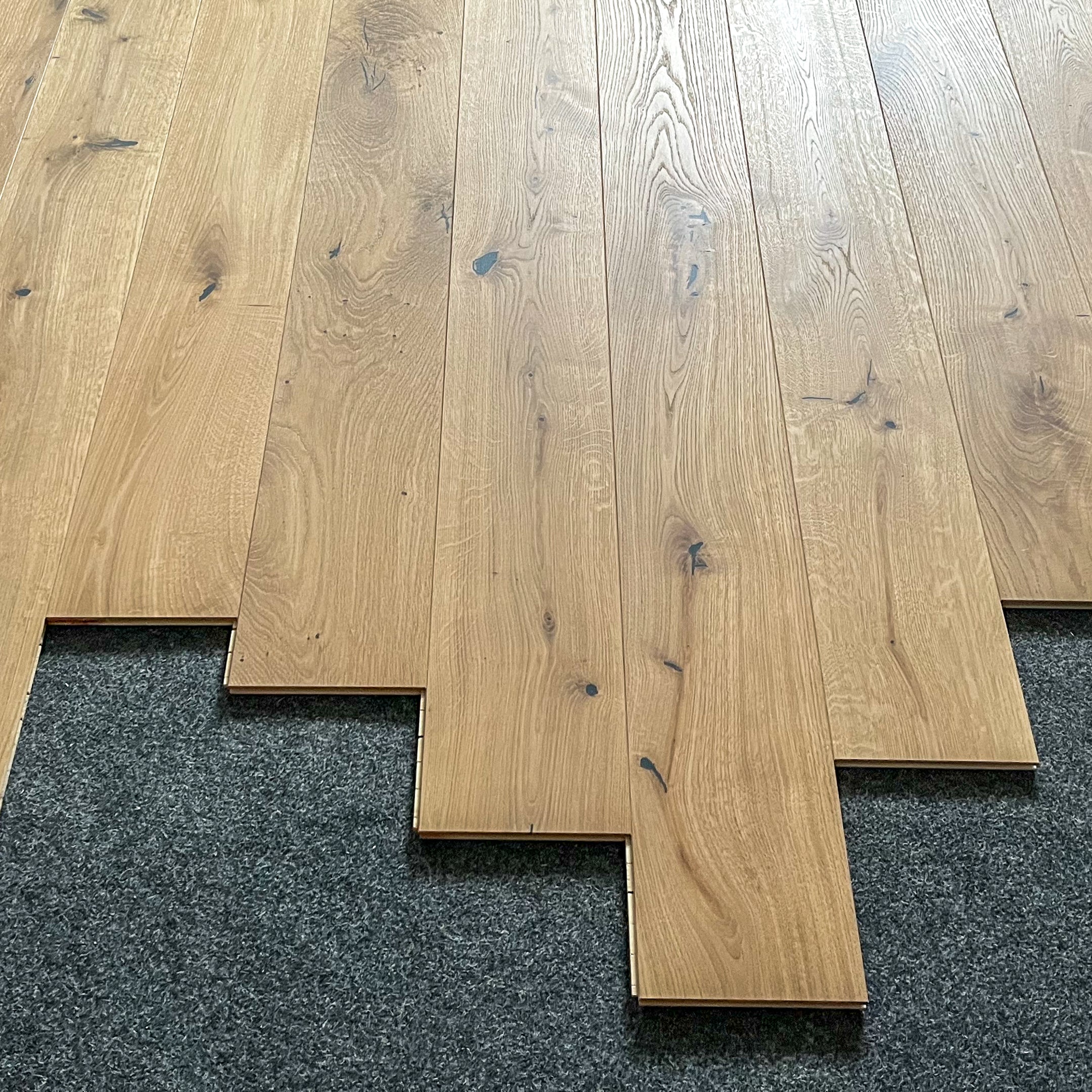 Deska podłogowa 3- Warstwowa dąb kolor Breslau klasa Rustic 15 / 190 / 1600-2200 mm