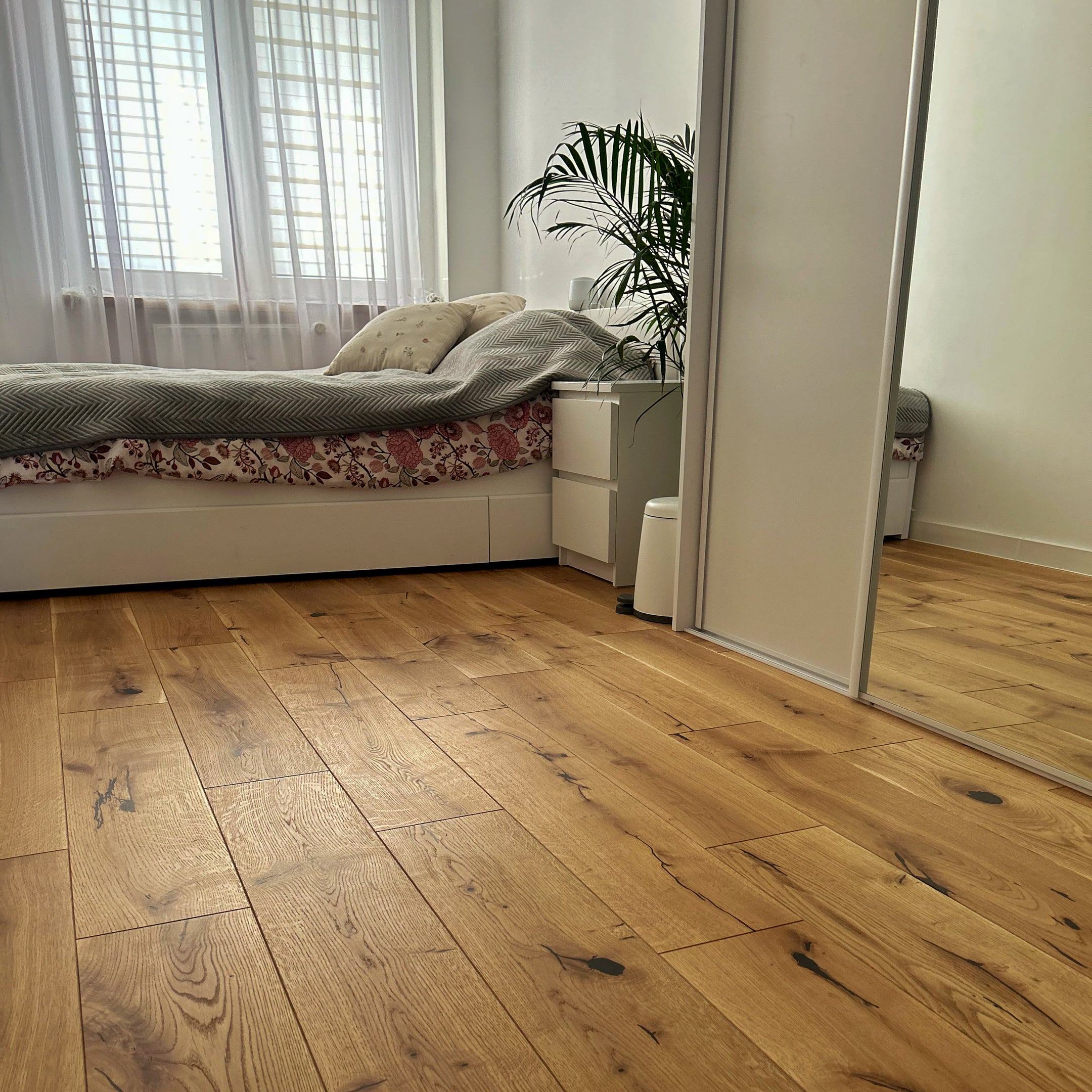 Deska podłogowa 3- Warstwowa dąb kolor Naturalny klasa Rustic 15 / 190 / 1080 mm