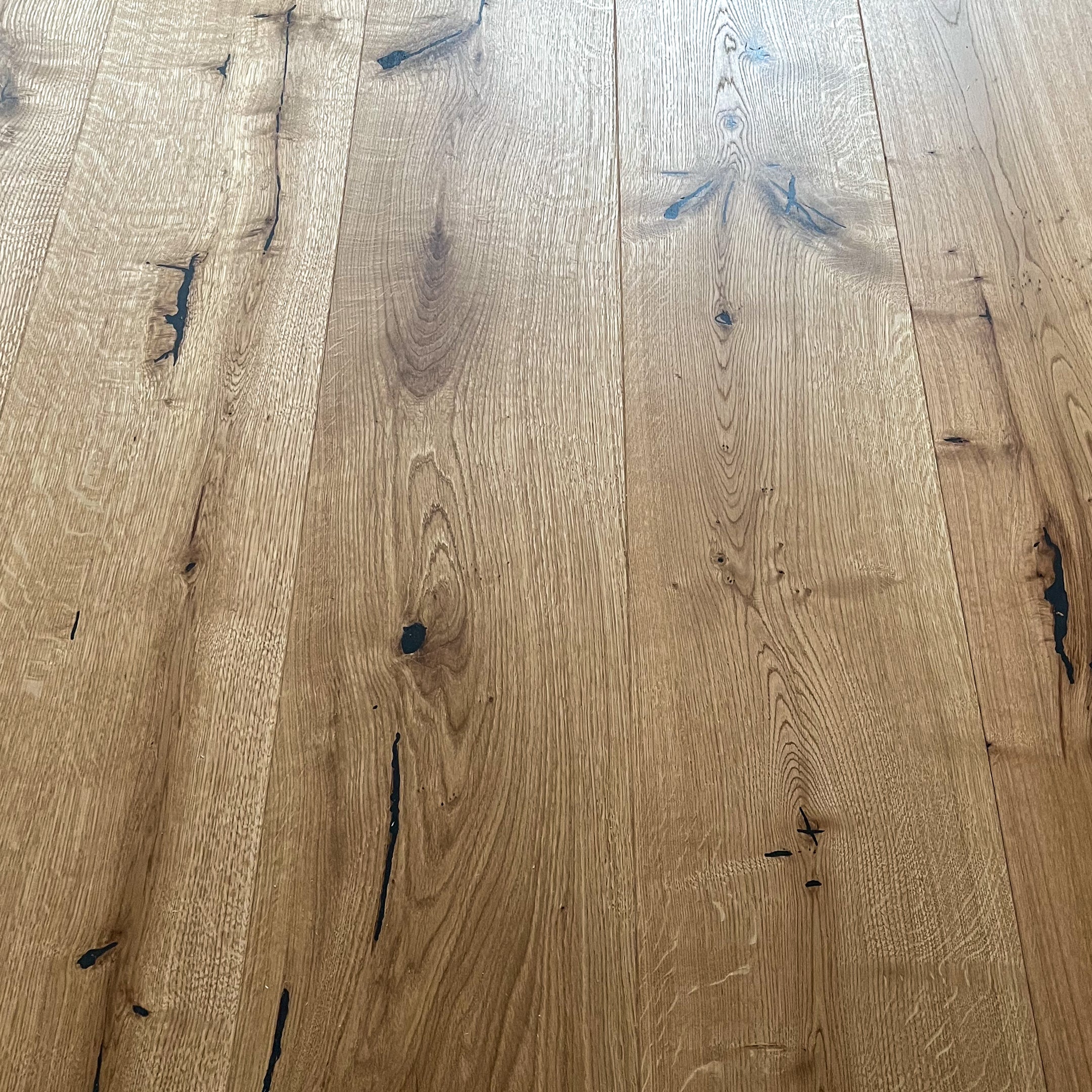 Deska podłogowa 3- Warstwowa dąb kolor Naturalny klasa Rustic 15 / 250 / 1600-2000 mm