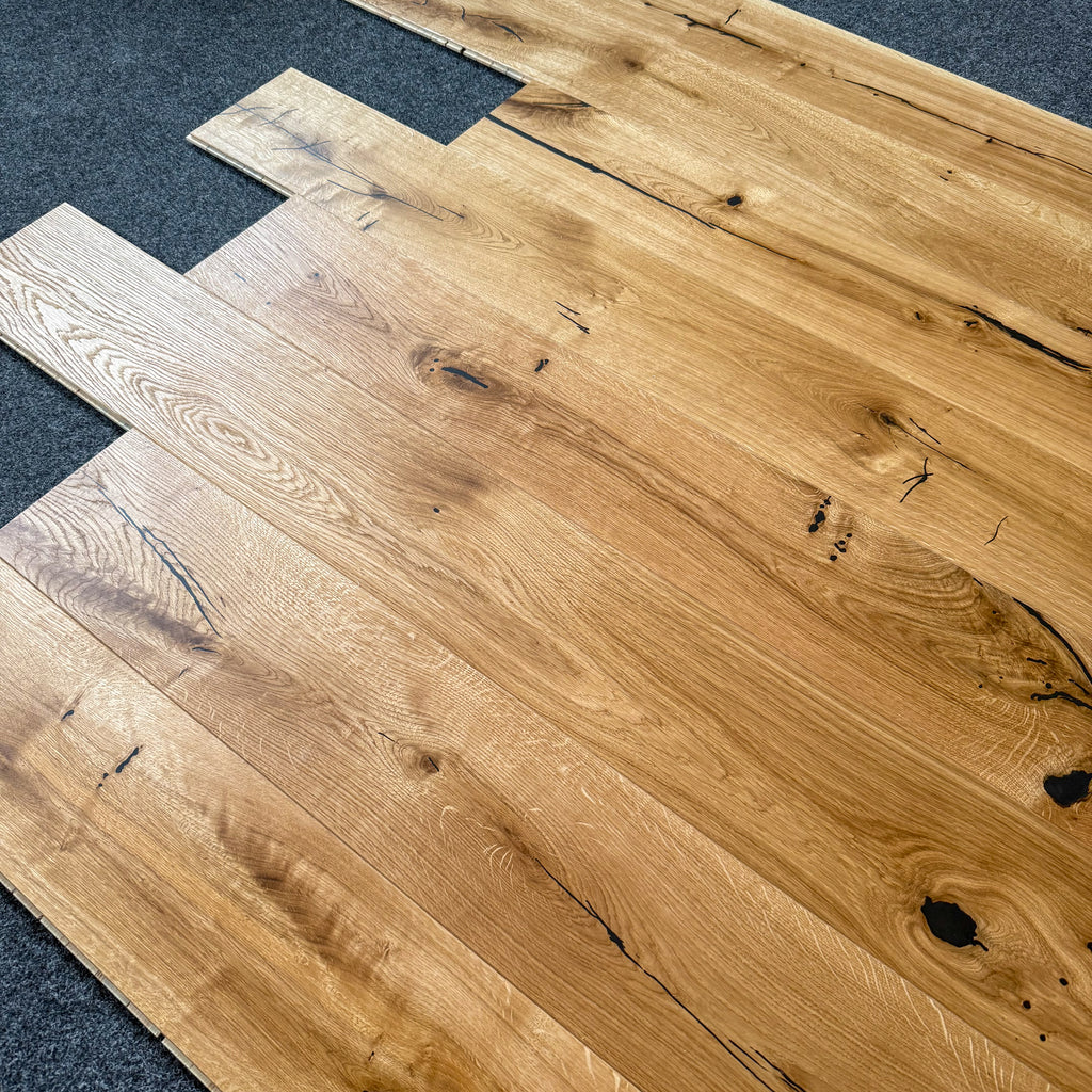 Deska podłogowa 3- Warstwowa dąb kolor naturalny klasa rustic 15/190/2000 mm