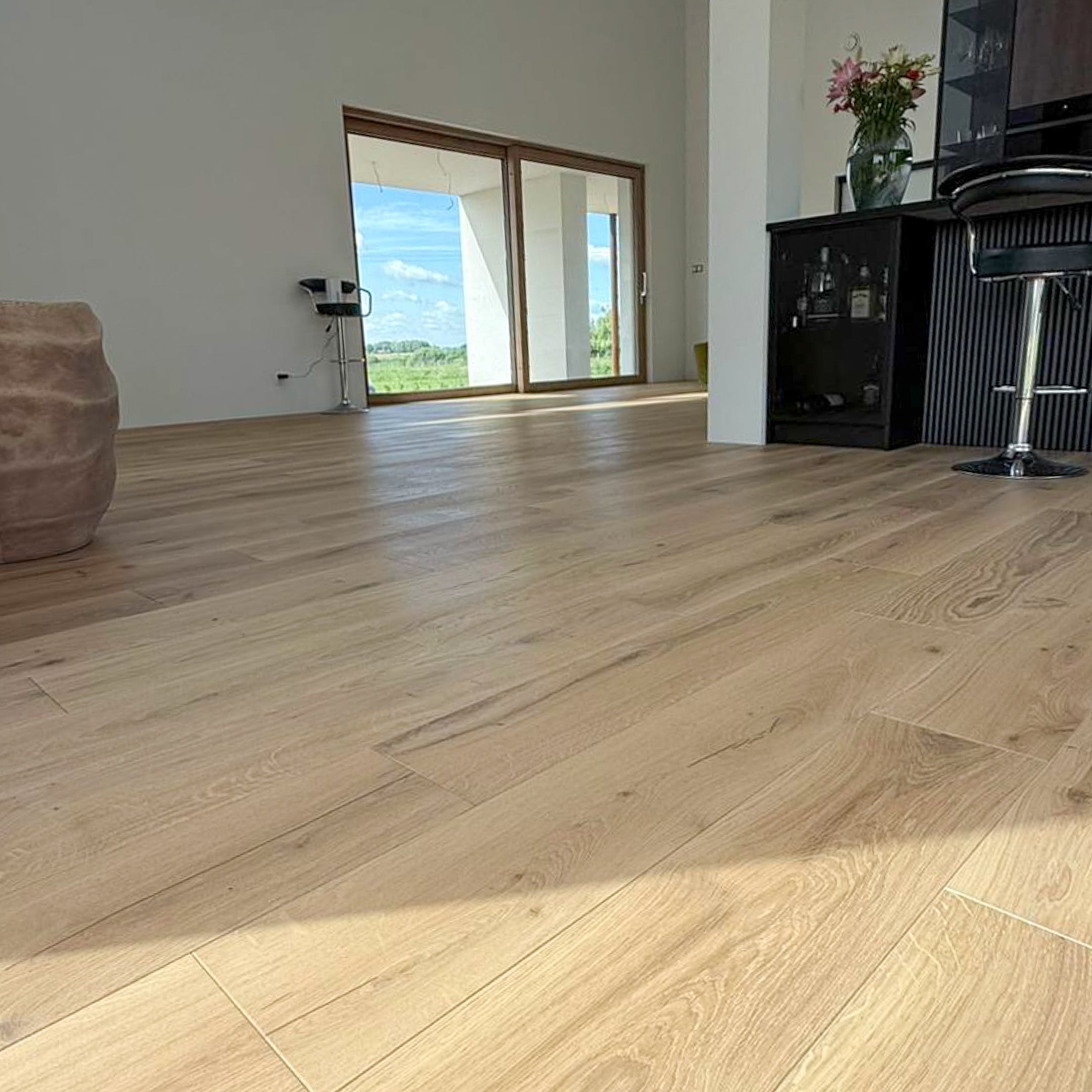 Deska podłogowa 3- Warstwowa dąb kolor Breslau klasa rustic 15 / 160 / 1080 mm