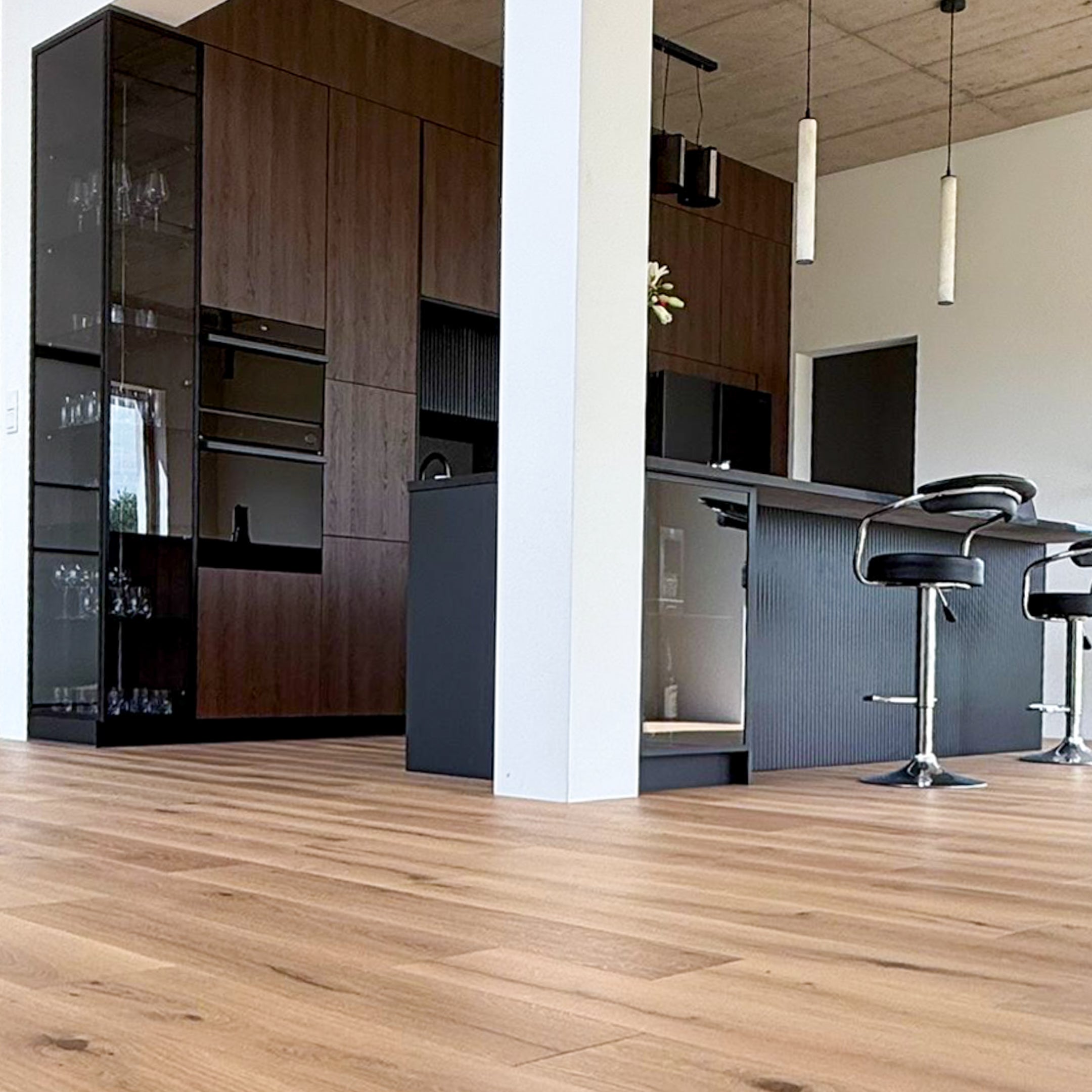 Deska podłogowa 3- Warstwowa dąb kolor Breslau klasa rustic 15 / 160 / 1080 mm