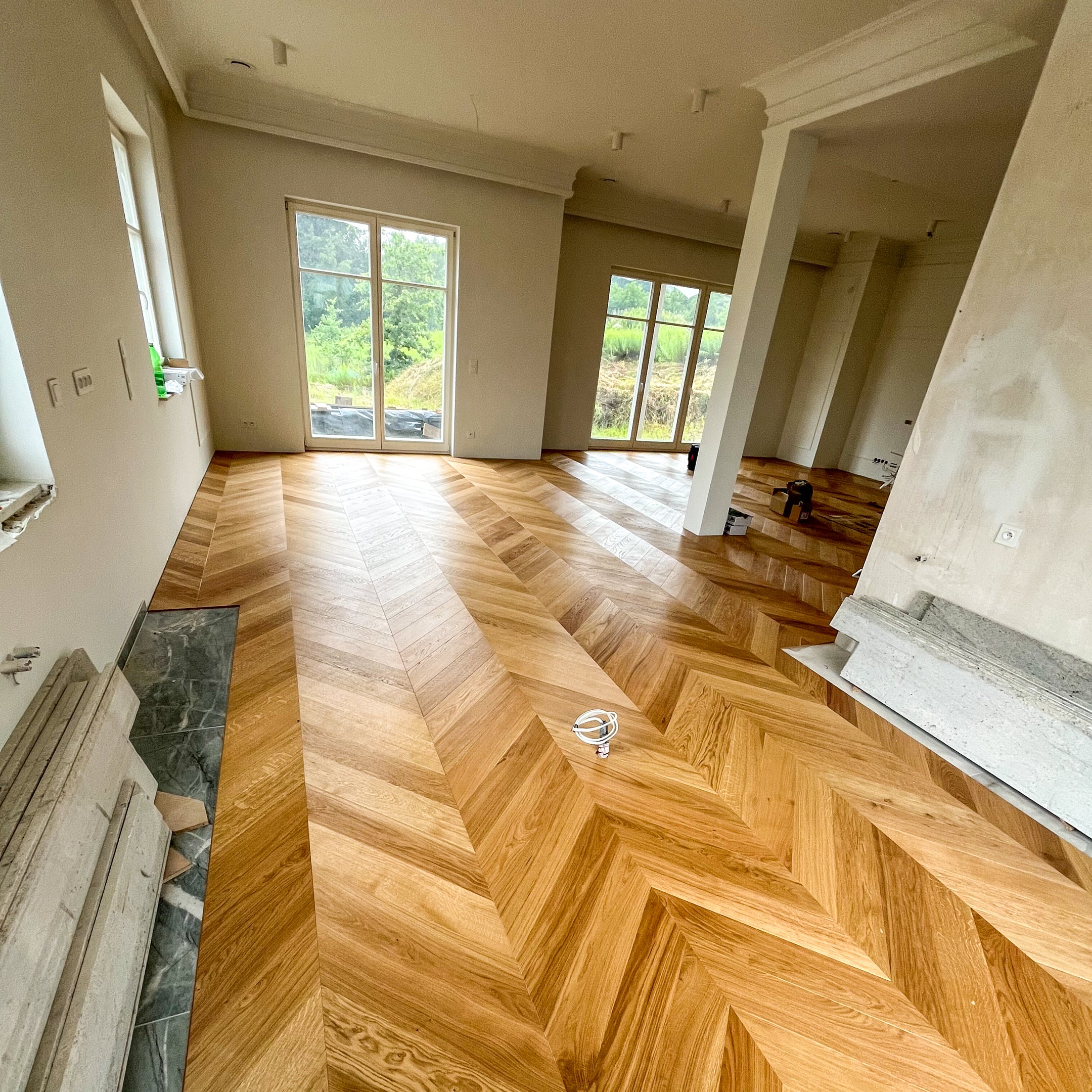 Parkiet 3 - Warstwowy Jodełka Francuska Natur 15 / 140 / 700 mm Kolor Naturalny