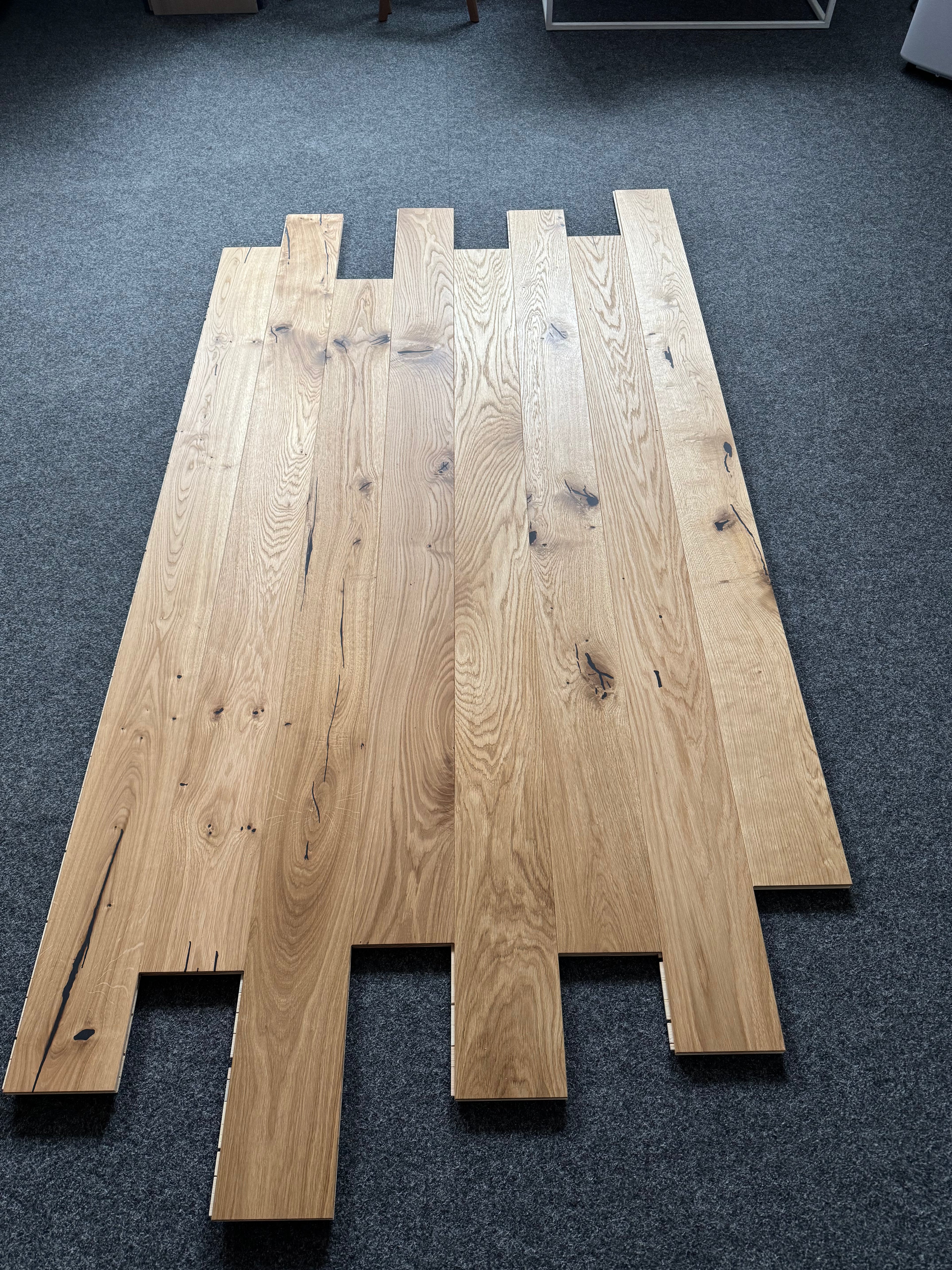 Deska podłogowa 3- Warstwowa dąb kolor Naturalny klasa Rustic 15 / 150 / 2000 mm 259 m2