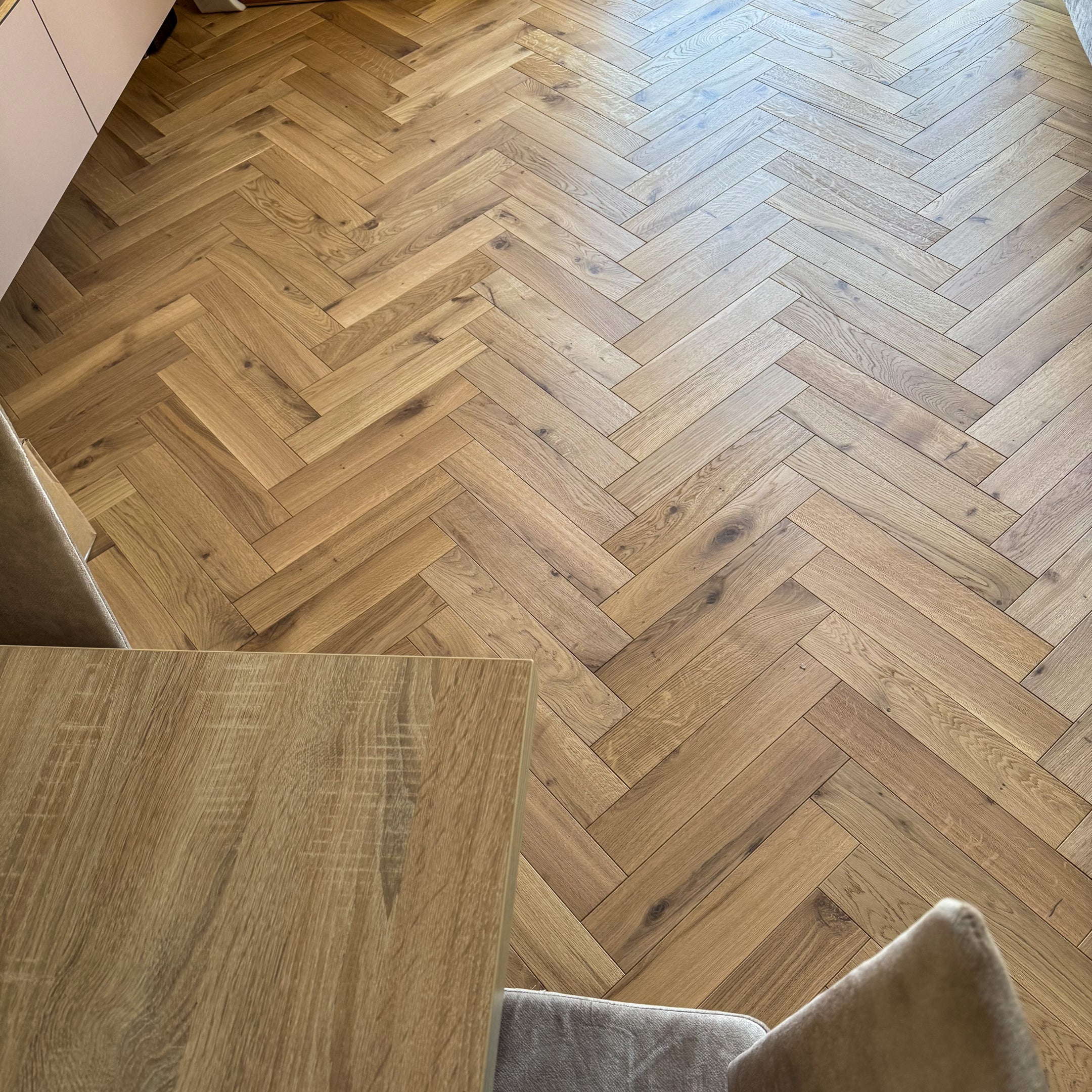 Parkiet 3 - Warstowy Jodełka Klasyczna Rustic 15 / 90 / 450 mm Kolor Breslau