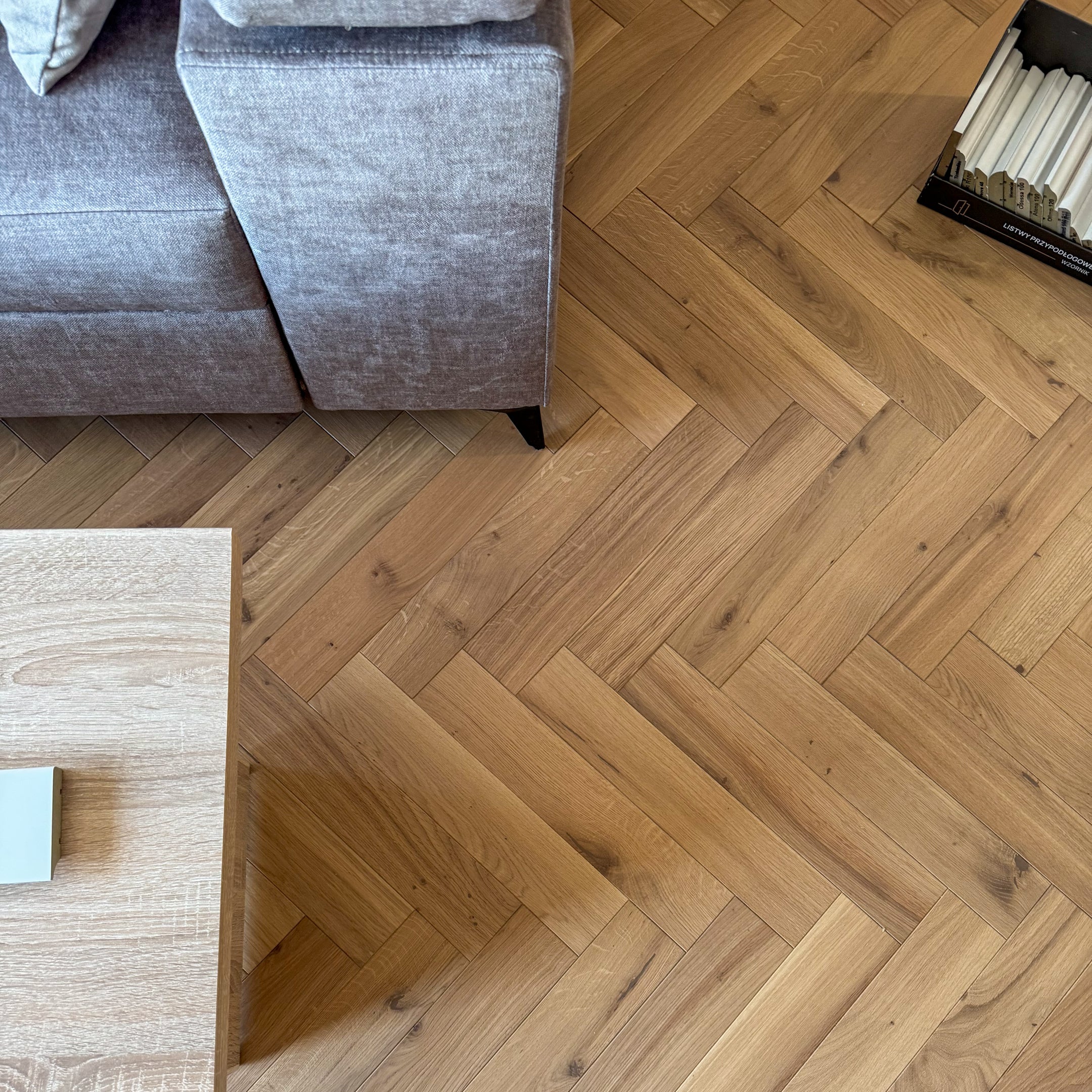 Parkiet 3 - Warstowy Jodełka Klasyczna Rustic 15 / 90 / 450 mm Kolor Breslau