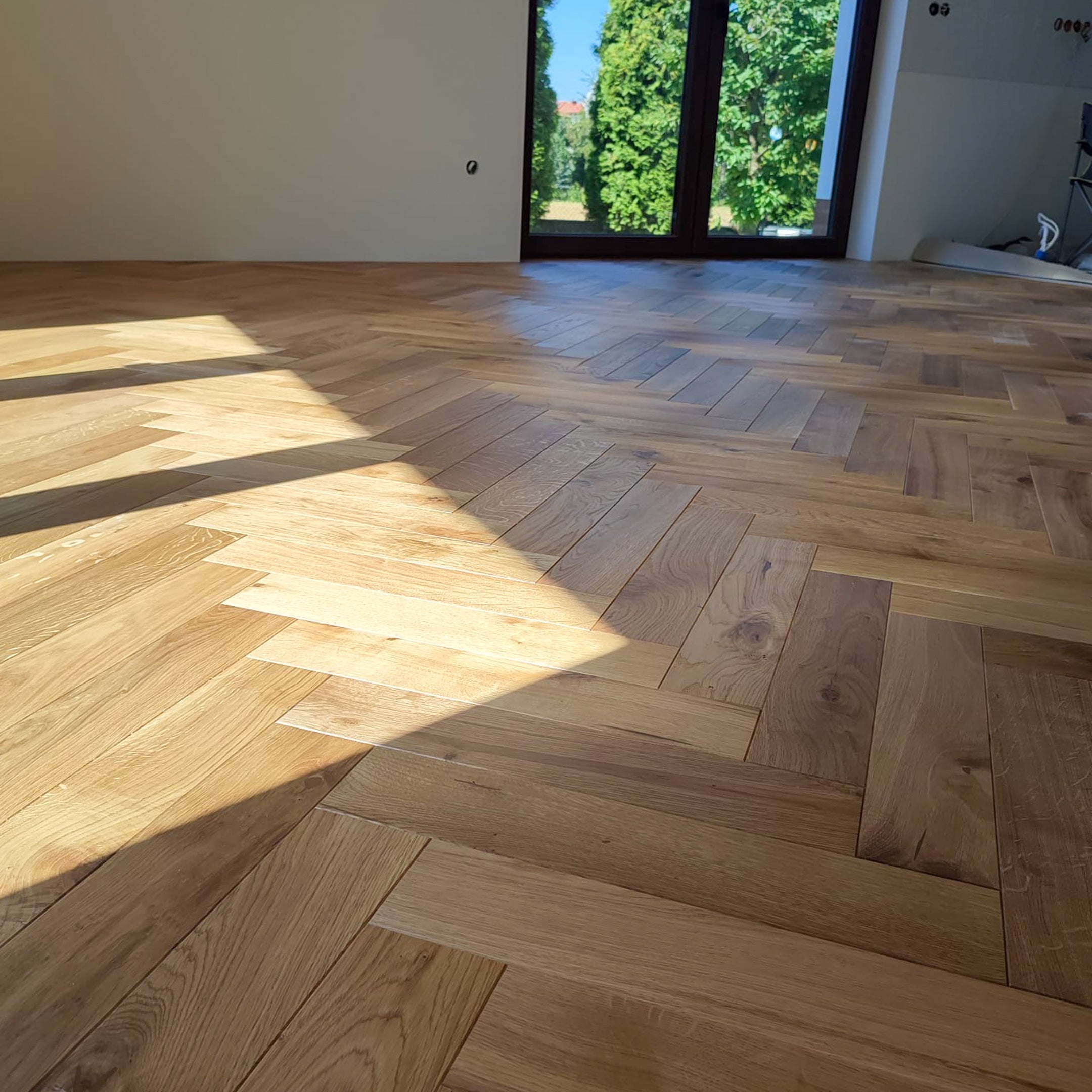 Parkiet 3 - Warstowy Jodełka Klasyczna Rustic 15 / 90 / 450 mm Kolor Naturalny