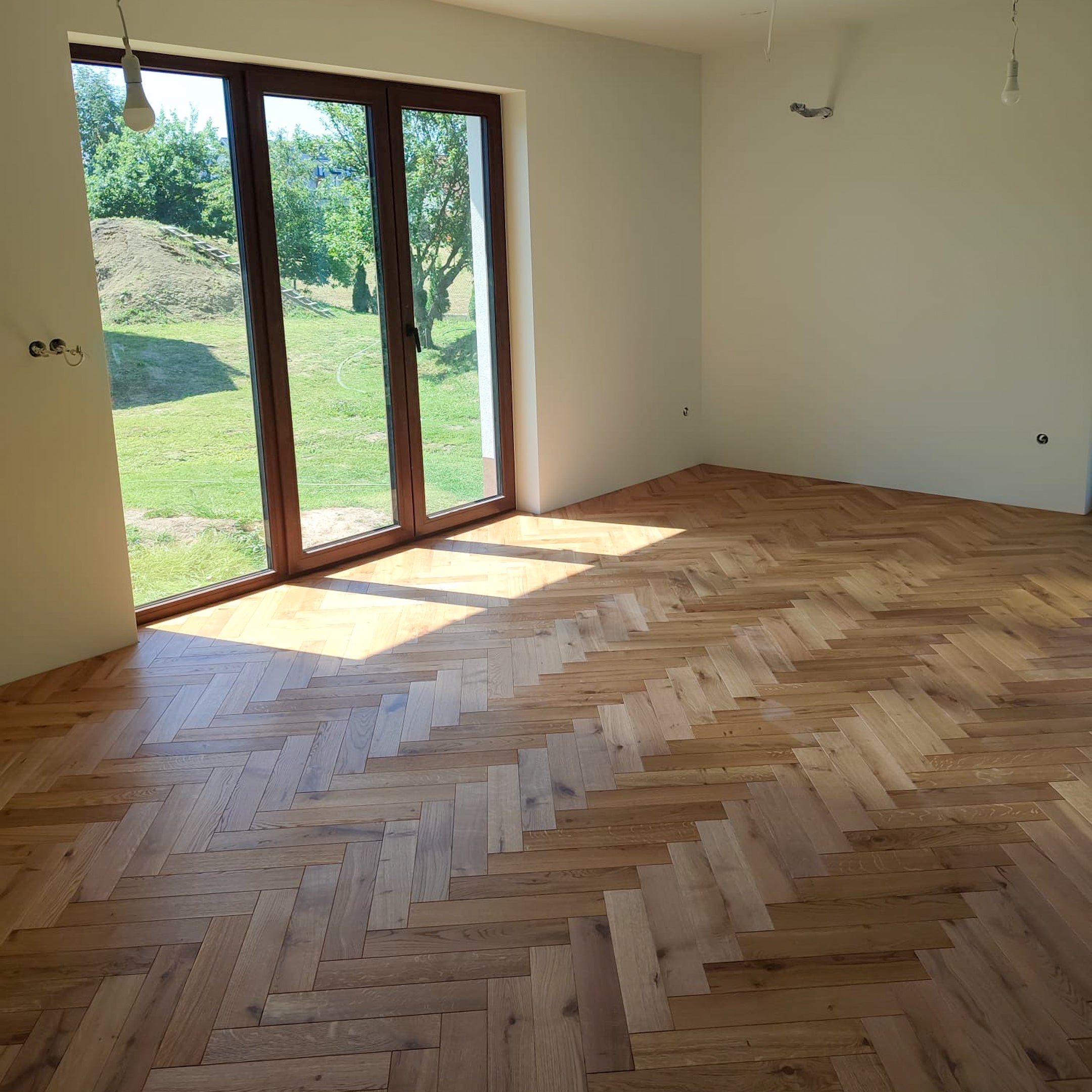 Parkiet 3 - Warstowy Jodełka Klasyczna Rustic 15 / 90 / 450 mm Kolor Naturalny